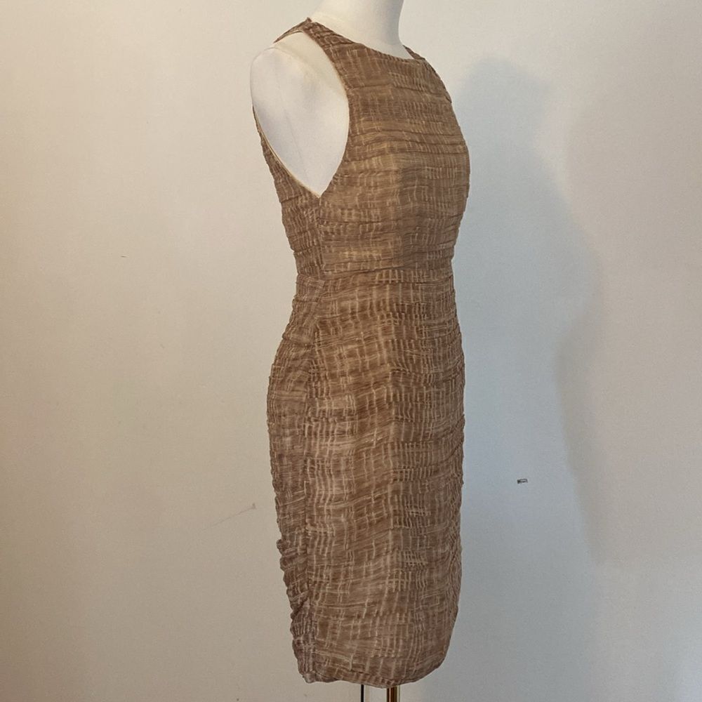 Alice & Olivia Ginger Ruched Chiffon Silk Mini Dress Size 4 - Picture 6 of 15